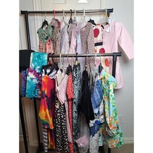 Girls Clothing Lot Size 4T 5T Dress 2 Coats, 6 Pants Some Brand Name 24 pcs